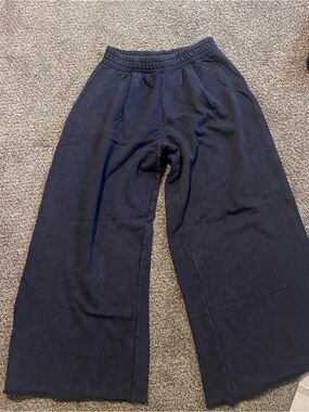 ASOS Navy Wide-Leg Women's sweatpants S